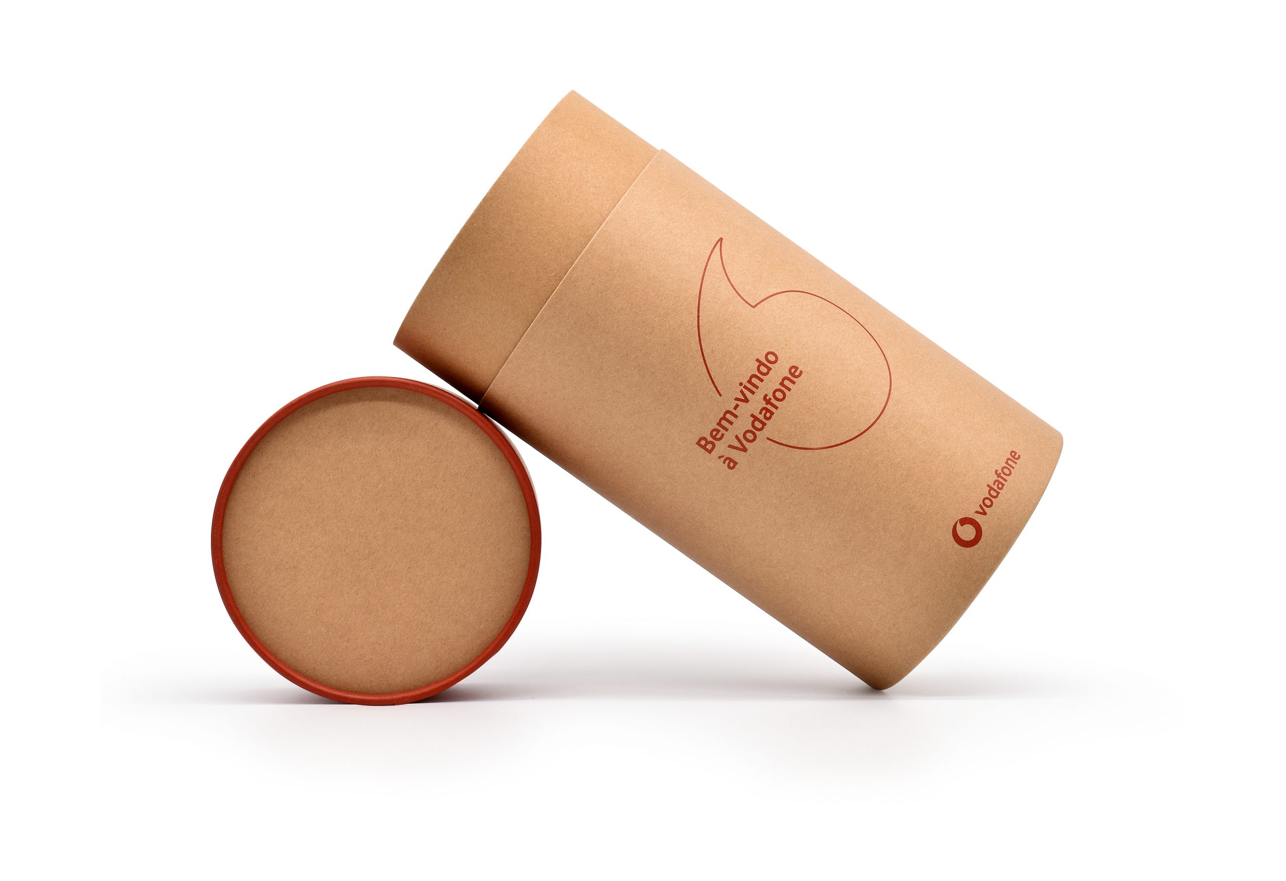 tubo de cartón VODAFONE